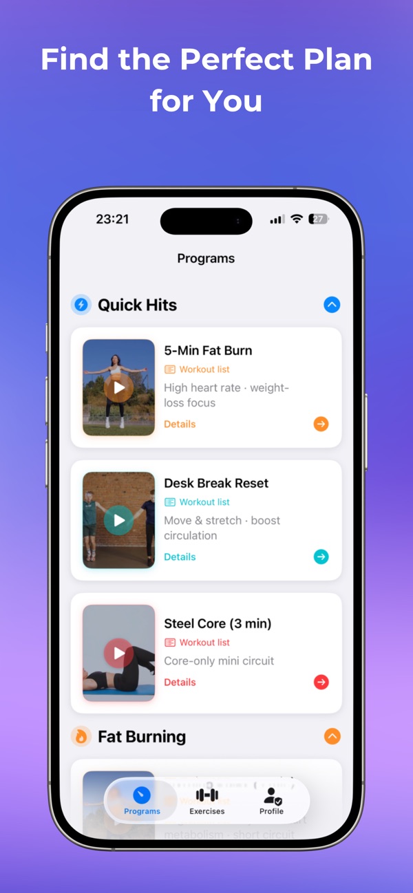 Titan Fit screen 3